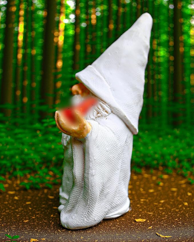 Leverse Funny Gnomes, 5.9in Pipe Naughty Gnomes Garden Statue Decor for Home Outdoor Patio Lawn Yard Halloween Christmas Housewarming Easter Gift