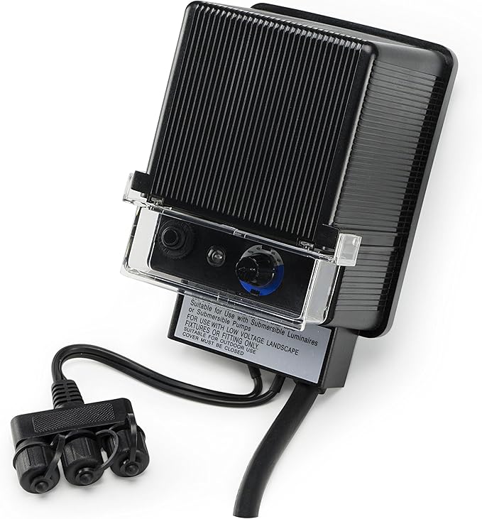 Aquascape Light Transformer with Photocell Sensor 1002 for Pond Water Feature Landscape Garden, 12 Volt
