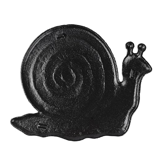 BRASSTAR Cast Iron Snail Shape Stepping Stone Stepping Footstone for Garden Path, Lawn, Yard, Patio, Farmland, Door Entrance, Outdoor Decor TQGJPT362