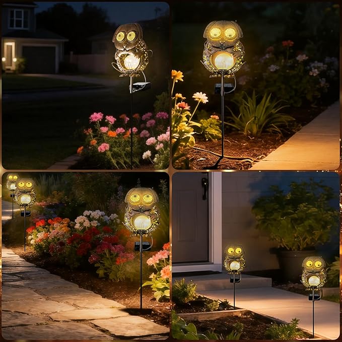 SRNPMIU Solar Lights Outdoor Decor, Solar Dog Yard Decorations Outdoor, Garden Decorative, IP65 Waterproof, Gifts for Women Mom, for Yard Patio Lawn Pathway Landscape