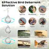 18 Pcs Stainless Steel 3D Wind Spinners with Reflective Discs – Garden Decor for Yard, Patio, Windows, Trees & Outdoor Spaces
