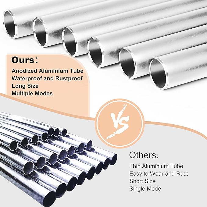 Bursvik Large Aluminium Wind Chimes 37 Inches to Create a Zen Atmosphere Suitable for Outdoor, Garden, Patio Decoration. Classic Wind Chimes with Wind Catcher Suitable as A Gift for Unisex(Silver)