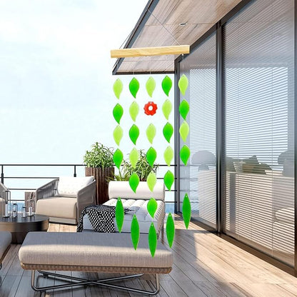 Solar Wind Chimes Waterproof Windchimes Glass Hanging Noisemakes with Solar Light for Home, Garden, Patio and Yard Decor