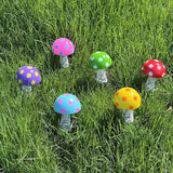 Easter Garden Stakes Outdoor Decorations - 6 Pack 7.5" Height Colorful Lawn Decoration, Outdoor Whimsical Yard Art for Flower Beds, Pathways, Patio Planters, Porch Decor