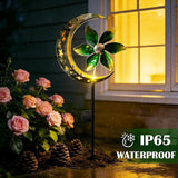 SunKite Spinner Windmill Moon Outdoor Lights Waterproof,Solar Moon Garden Light Outdoor Decorative Stakes Lights Yard Garden Patio Lawn Pathway Decoration Gifts Grandma Mom