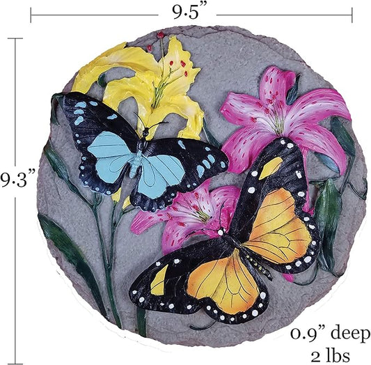 Spoontiques - Garden Décor - Butterfly Stepping Stone - Decorative Stone For Garden