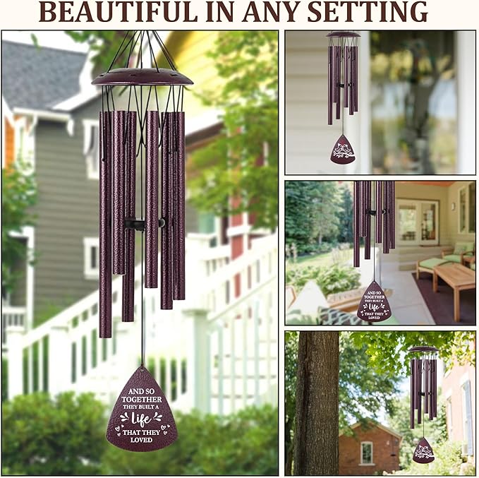 Wedding Gifts for Couples 2026, 33.5 Inch Wind Chimes Wedding Shower Gift, Bridal Shower Gift, Newly Wed Gifts for the Couple Mr and Mrs, Gifts for Newlyweds Couple First Home Together
