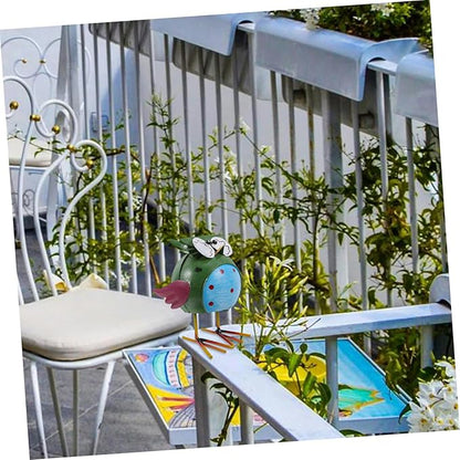 Owl Ornaments Animal Figurine Iron Garden Statue Desktop Ornament Bird Decor Outdoor Decor