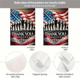 BlissYard Veterans Day Garden Flag 12x18 Inch, Thank You Veterans Double Sided Garden Flag for Outside Yard Decor, Military Veteran Garden Flags Veterans Day Yard Flag, Memorial Honor Gift for Veterans