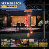 Cardinal Wind Chimes for Outside with 4 Music Aluminum Tubes,Cardinal Wind Chimes for Outside,Best Gifts for Mom Grandma Women Wife Aunt Sister, Unique Mobile Wind Chime, Garden Yard Decor