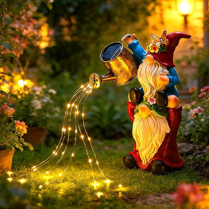 Brightown-Solar-Gnome-Garden-Decor-Statue with 36 LED Lights, Hand-Painted Resin, IP65 Waterproof Outdoor Decor for Patio, Lawn & Yard Decorations, Unique Mothers Day Gifts for Mom