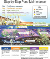 Blue Lake and Pond Dye - One Gallon of Professional Lake & Pond Dye - Treats Up to 1 Acre - Royal Blue Color - Safe for Fish, Wildlife, Pets & Children (Pack of 2)