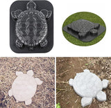 Turtle Concrete Stepping Stone Mold, Cement Step Mold, Concrete Stepping Stone Molds Reusable, Turtle Molds for Garden Rock Walkway