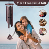 Mothers Day Wind Chimes Gifts for Mom, Best Mom Ever 32" Wind Chime, Mother Birthday Gift Ideas from Daughter Son, Funny Mama Windchimes, Christmas Valentines Mothers Day Presents for Mama