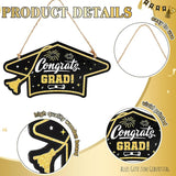 2026 Graduation Porch Goose Sign Congrats Grad Wooden Sign Graduation Cap Shaped Wooden Goose Signs Accessories Decor for Yard Porch Lawn