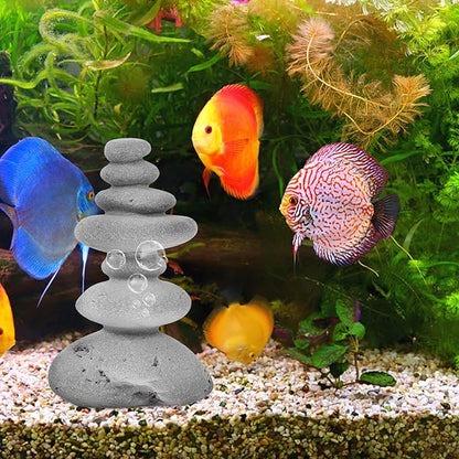 Happyyami Stacking Zen Stones Handmade Rocks Statues Japanese Garden Decor Office Relaxing Yoga Meditation Accessories Style L