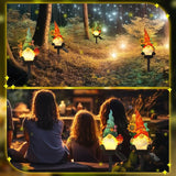 Rossesay 2 Pack Garden Decor Gnome Statues with Solar Lights Gnomes Lights Gifts for Mom Grandma Gnome Figurine for Outdoor Garden Pathway Lawn Patio Yard Decoration