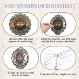 Tree of Life Wind Chimes - Metal Windchime with Spinners Outdoor Garden Patio Yard Decor Indoor Balcony Home Hanging Christmas New Year Housewarming Birthday Gift for Women Mom Grandma Wife