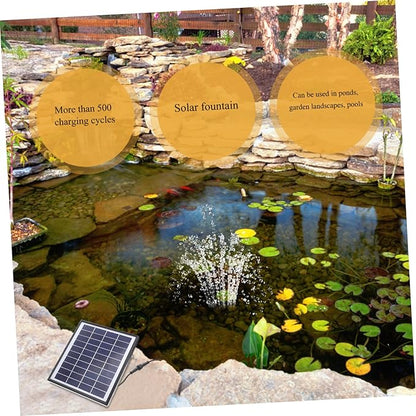 POPETPOP Solar Fountain Set Solar-powered Outdoor Water Pump 380l/h Durable Easy to Clean