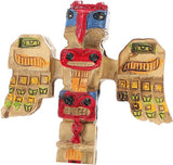 Resin Tribal Symbol Statue for Garden Decoration Handpainted Ornament Unique Design Outdoor Resin Craft Auspicious Tribal Token Figurine for Courtyard Decor