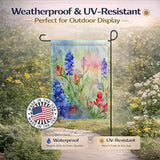 Caroline's Treasures Texas Bluebonnets in Watercolor Garden Flag Mailbox Flag Decorative Yard Flag Banner Outside Patio Artwork Yard Flower Beds, Garden Size, Multicolor