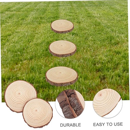 2Pcs Wooden Garden Stepping Stones Outdoor Walkway for Garden Decor Durable and Portable Pathway Stones for Lawn and Decoration