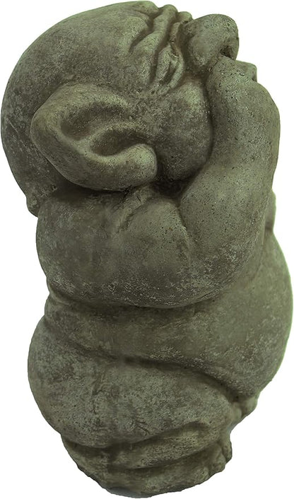 Ogre Garden Statue Picking Nose Concrete Troll Sculpture