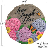 Spoontiques 13238 Live Laugh Love Stepping Stones, Multicolored