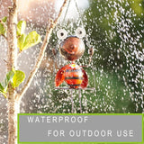 Glowing Ladybug Swing Solar Lights - Adorable Animal Outdoor Garden Decor - Waterproof Solar Lanterns Lamp for Patio Yard Pathway - Gifts for Mom Grandma Women