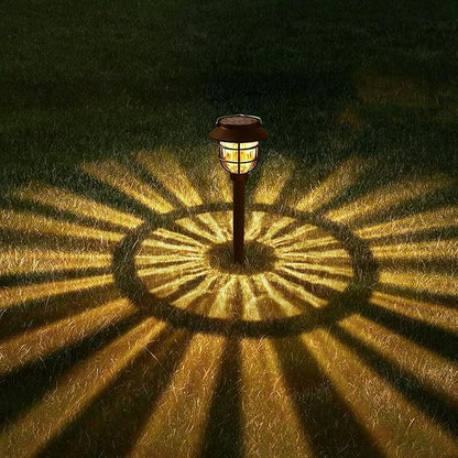 10 Pack Solar Pathway Lights Outdoor- Bright Solar Powered Garden Light with 3000K Warm LED, Auto On/Off Waterproof Path Lights Decorative, Landscape Lighting for Yard Patio Walkway Driveway