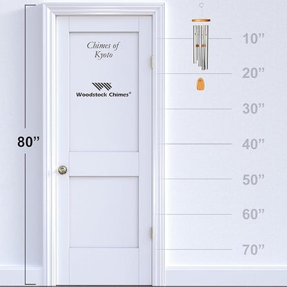 Woodstock Chimes Signature Collection, Chimes of Kyoto, 25'' World Music Wind Chimes for Outdoor, Patio, Home or Garden Décor (KWS)