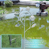 Decorative Garden Stakes with Welcome Sign,Metal Garden Stakes for Patio Garden Decor.