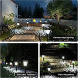 GOODFOEVER Solar Pathway Lights Outdoor, 16 Pack Solar Lights Outdoor Waterproof for Outside, Garden Decor for Yard, Patio, Landscape, Planter, Walkway, Driveway