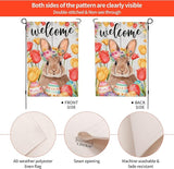 Easter Bunny Garden Flag Seasonal Double Sided 12 x 18 Inch Small Yard Flag for Indoor Outdoor Decor Holiday All Seasons