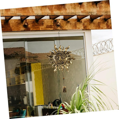 Sosoport 1pc Chime Rustic Hanging Bell Chime for Garden and Patio Decor Memorial Wind Artistic Design and Sturdy Construction for Use