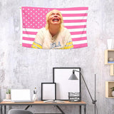 3x5 Foot Decorative TrishaKay Paytas Flag with 2 Brass Grommets for Outdoor Indoor, Double Stitched, Wall Hanging Room Decor Tapestry, College Dorm Room Porch Outside Decorations