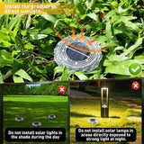 Solar Ground Lights,Solar Disc Light Outdoor Waterproof,Landscape Lighting Garden Lights for Pathway, Yard, Deck, Lawn, Patio, Swimming Pool, Walkway(Warm, 8Pack)