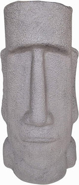 Hi-Line Gift Ltd. Easter Island Moai Head Outdoor Garden Statue - 35" - Gray