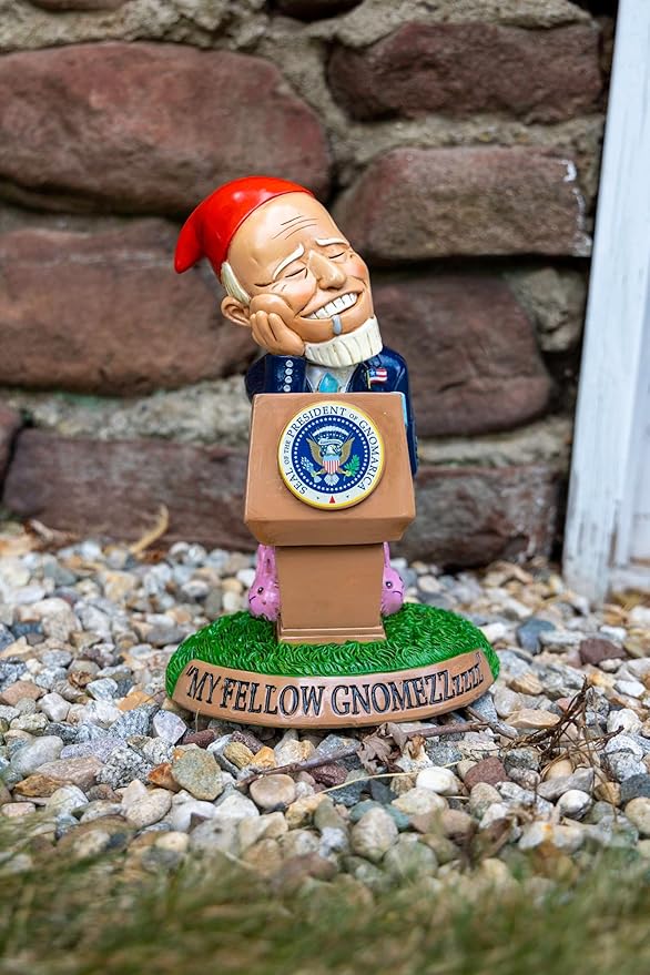 BigMouth Inc Sleepy Biden Garden Gnome Statue, Outdoor Lawn & Yard Figurine Sculpture Decorations, Funny Political Gag Gift