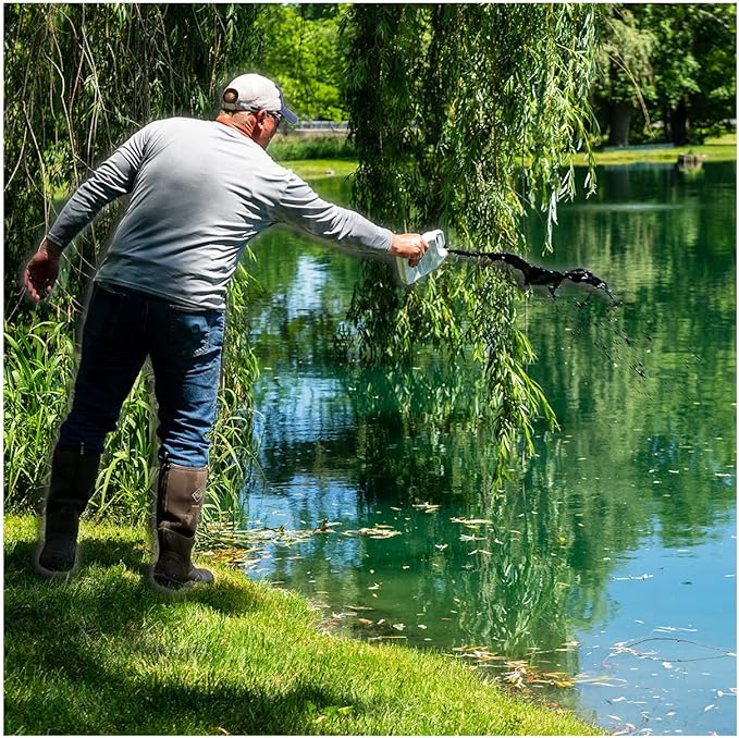 Natural Waterscapes Pond Dye - Reflective Black Super Concentrate - 1 Quart Treats 1 Acre up to 6 Feet Deep, Black Pond Dye Creates a Dark Mirrored Reflection of Surroundings (6)