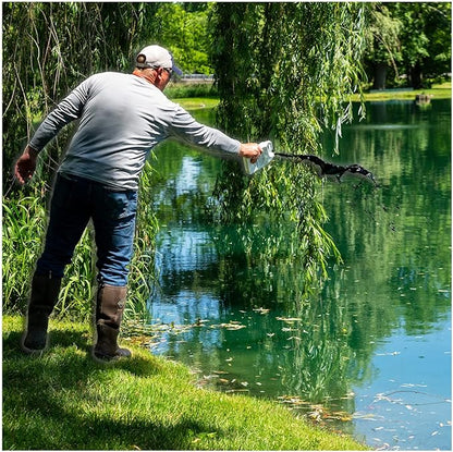 Natural Waterscapes Pond Dye - Reflective Black Super Concentrate - 1 Quart Treats 1 Acre up to 6 Feet Deep, Black Pond Dye Creates a Dark Mirrored Reflection of Surroundings (6)