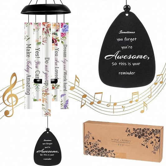 Sometimes You Forget You're Awesome Gifts for Women Large 32in Inspirational Wind Chimes Thank You Appreciation Gift for Mother's Day Graduation Boss Teacher Coworkers Employee Pastor Friend