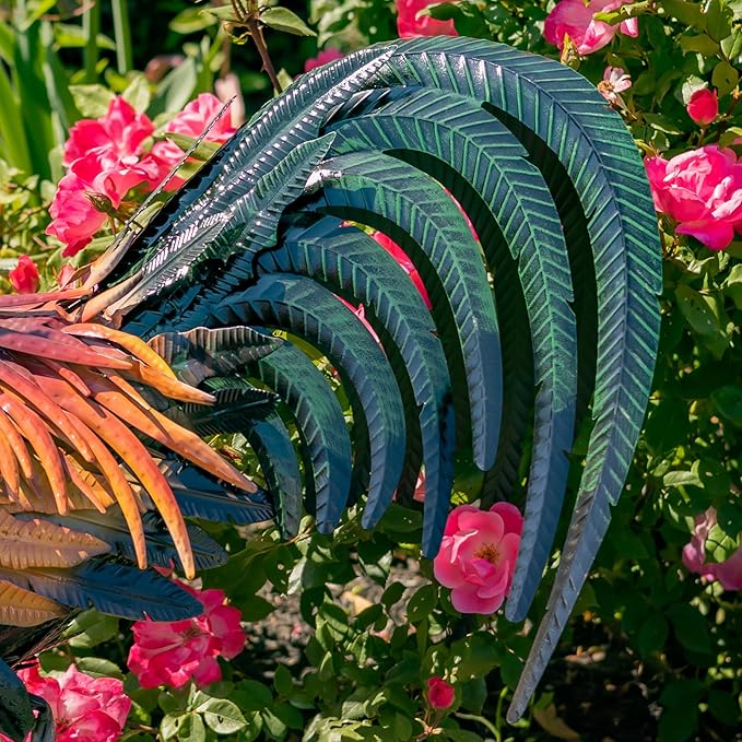 Zaer Ltd. 2.3 Ft. Tall Fancy Ornate Metal Rooster Statue Decorations (Leopold)