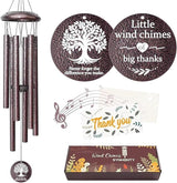 Thank You Gifts for Women Men, 25" Wind Chimes Appreciation Gifts for Employee Teacher, Coworkers, Nurses, Gratitude Thoughtful Gift Ideas for Mother Father Family Friends