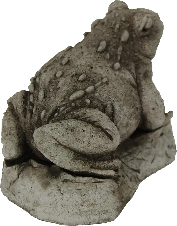 Toad Garden Statues Cement Frog Sculptures Cast Stone Frogs Figurines