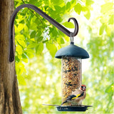 12 inch Plant Hanger, Sturdy Hanging Plant Bracket Outdoor, Hanging Plant Wall Hook Heavy Duty, for Hanging Bird Feeders, Planters, Lanterns, Wind Chimes, Indoor/Outdoor Use, Black, Set of 2