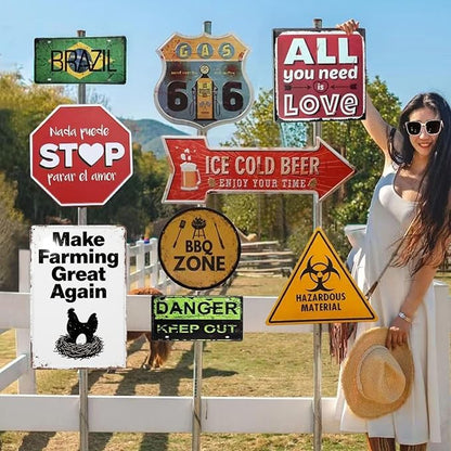 Funny Chicken Coop Signs and Accessories, Make Farming Great Again, Patriotic Farmhouse Metal Wall Art for Coop Farm Stand Chicken Farm Fresh Butt Nuggets Sign 8×12 Inch (black chicken coop)
