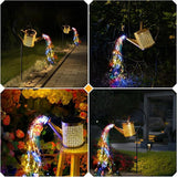 SRNPMIU Solar Watering Can Light, Solar Yard Decorations Outdoor, Garden Decor Lights, IP65 Waterproof Hanging Lantern Lights, Flower Bed Decor, Gifts for Grandma, Women, Mom