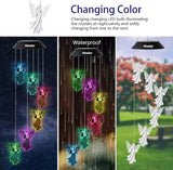 Angel Solar Wind Chimes Light Color Changing Solar Mobile Waterproof LED Solar Powered Wind Chimes for Home Party Yard Garden Decor,Gifts for mom Birthday Gifts