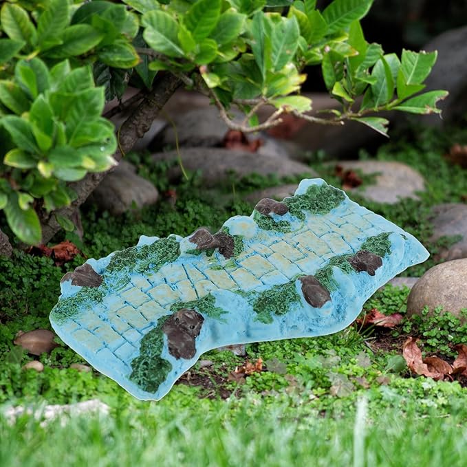 Yardwe Garden Stone Pathway Ornament Resin Bonsai Decoration for Creative Walkway Stone for Balcony for Landscape Decor Easy to Place Outdoor Spaces